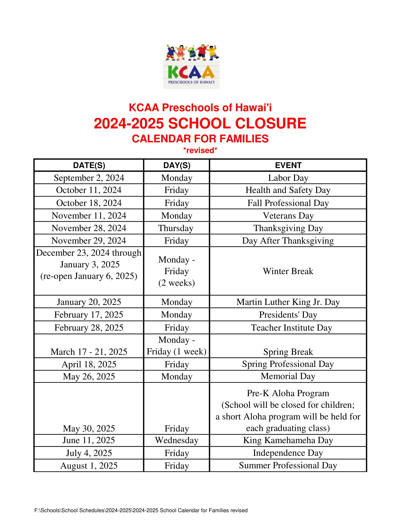 school-closure-calendar-kcaa-preschools